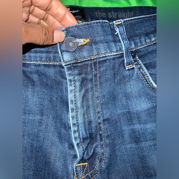 7 for All Mankind Lux Performance The Straight Men's Blue Jeans size 36 - Picture 3 of 11